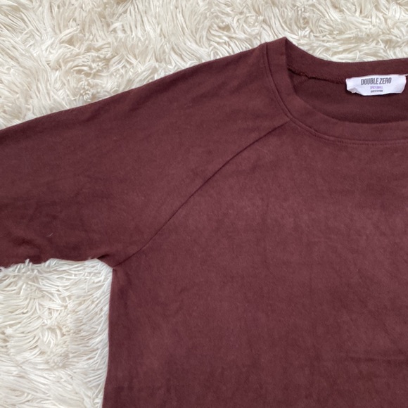 Double Zero LS Hacci Top 💗 Burgundy - Picture 5 of 11